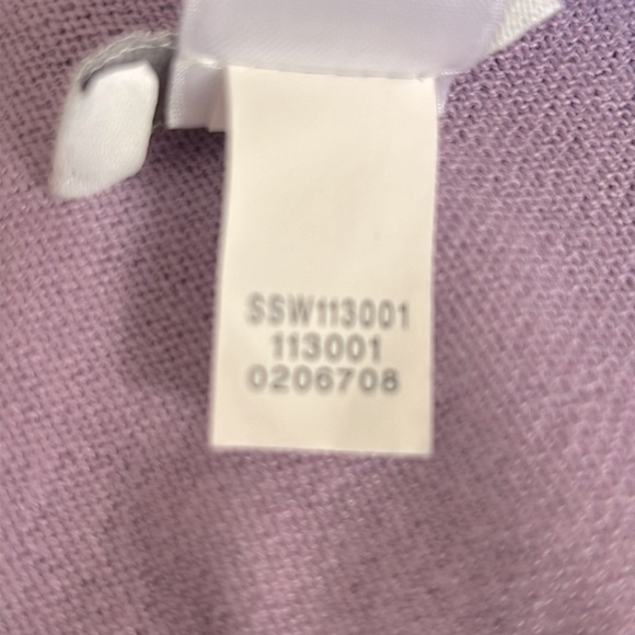 J Jill Lavender Open Front Light Weight Wool Blend Long Line Cardigan Size Small - Picture 7 of 7